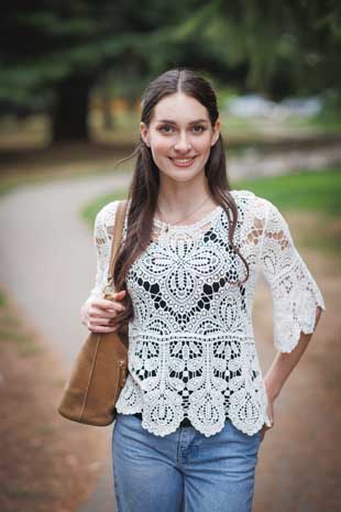 PT-16116 - OPEN CROCHET SWEATER - Colors: BLACK, WHITE - Available Sizes:S-XL - Catalog Page:44 